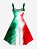 National Flag Color Style Print Matching Outfit For Couples -  