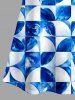 Geometric Tie Dye Print Matching Hawaii Beach Outfit For Couples -  