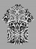 Flower Ethnic Graphic Print Hawaii Button Pocket Shirt For Men -  