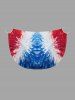 Paréo hawaïen convertible à motif de drapeau américain patriotique peinture éclaboussée - Rouge 2X