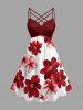 Flower Print Matching Hawaii Beach Outfit For Couples -  
