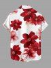 Flower Print Matching Hawaii Beach Outfit For Couples -  