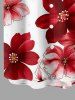 Flower Print Matching Hawaii Beach Outfit For Couples -  