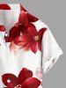 Flower Print Matching Hawaii Beach Outfit For Couples -  