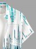 Ethnic Graphic Print Hawaii Button Pocket Shirt For Men -  
