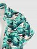 Sharks Print Buttons Pocket Hawaii Shirt For Men -  