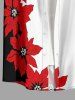 Flowers Leaf Colorblock Print Buttons Pocket Hawaii Shirt For Men - Rouge XL