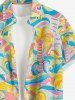 Coconut Tree Sea Waves Bird Print Hawaii Matching Set -  