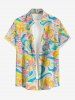 Coconut Tree Sea Waves Bird Print Hawaii Matching Set -  