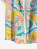 Coconut Tree Sea Waves Bird Print Hawaii Matching Set -  
