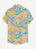 Coconut Tree Sea Waves Bird Print Hawaii Matching Set -  