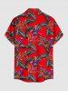 Parrots Feather Print Matching Hawaii Beach Outfit For Couples -  
