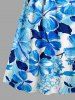 Hibiscus Flower Leaf Oil Painting Print Matching Hawaii Beach Outfit For Couples -  