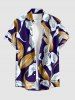 Tenue hawaïenne de plage assortie pour couple avec imprimé fleurs et feuilles - Concorde 