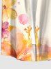 Hibiscus Flower Shell Print Matching Hawaii Beach Outfit For Couples -  