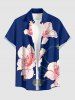 Tenue de plage hawaïenne assortie à imprimé floral pour couple - Cadetblue 