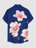 Tenue de plage hawaïenne assortie à imprimé floral pour couple - Cadetblue 