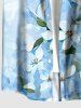 Ombre Flower Leaf Print Matching Hawaii Beach Outfit For Couples -  