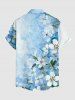 Ombre Flower Leaf Print Matching Hawaii Beach Outfit For Couples -  