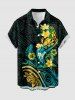 Hibiscus Flower Tropical Leaf Print Matching Hawaii Beach Outfit For Couples -  