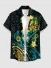 Hibiscus Flower Tropical Leaf Print Matching Hawaii Beach Outfit For Couples -  