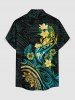 Hibiscus Flower Tropical Leaf Print Matching Hawaii Beach Outfit For Couples -  