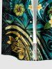 Hibiscus Flower Tropical Leaf Print Matching Hawaii Beach Outfit For Couples -  
