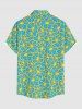 Tenue de plage hawaïenne assortie à imprimé fleuri pour couples - Turquoise Foncée 