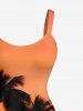 Coconut Tree Dusk Sunset Print Matching Hawaii Beach Outfit For Couples -  