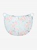 Paréo de plage convertible à imprimé hawaïen feuilles et fleurs d'hibiscus - Bleu clair 2X