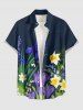 Flower Leaf Plant Print Matching Hawaii Beach Outfit For Couples -  
