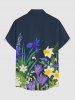 Flower Leaf Plant Print Matching Hawaii Beach Outfit For Couples -  