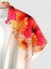 Hibiscus Flower Butterfly Ombre Sea Shell Print Matching Hawaii Beach Outfit For Couples -  