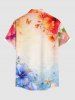 Hibiscus Flower Butterfly Ombre Sea Shell Print Matching Hawaii Beach Outfit For Couples -  