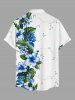 Hibiscus Flower Leaf Print Matching Hawaii Beach Outfit For Couples -  