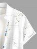 Hibiscus Flower Leaf Print Matching Hawaii Beach Outfit For Couples -  