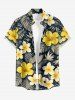 Tropical Leaf Hibiscus Flower Print Matching Hawaii Beach Outfit For Couples -  
