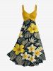 Tropical Leaf Hibiscus Flower Print Matching Hawaii Beach Outfit For Couples -  