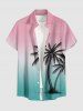 Coconut Tree Ombre Print Matching Hawaii Beach Outfit For Couples -  