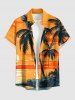 Coconut Tree Skulls Sun Seascape Print Matching Hawaii Beach Outfit For Couples -  