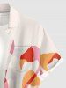 Chemise hawaïenne à imprimé flamant rose avec poche boutonnée pour homme - Rose clair S