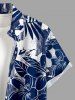 Flowers Print Buttons Pocket Hawaii Shirt For Men -  
