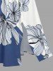 Flower Leaf Print Matching Hawaii Beach Outfit For Couples -  