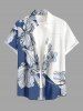 Flower Leaf Print Matching Hawaii Beach Outfit For Couples -  