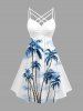 Coconut Tree Cloud Print Matching Hawaii Beach Outfit For Couples -  