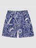 Coconut Tree Shell Navy Cap Anchor Sea Waves Print Matching Hawaii Cruise Beach Outfit For Couples -  