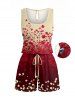 Matching Hawaii Shirt and Romper Beach Outfit Flower Blossom Print For Couples -  