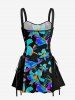 Ombre Flower Print Matching Hawaii Beach Outfit For Couples -  