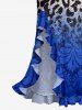 Ombre Leopard Print Matching Hawaii Beach Outfit For Couples -  