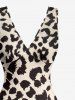 Ombre Leopard Print Matching Hawaii Beach Outfit For Couples -  